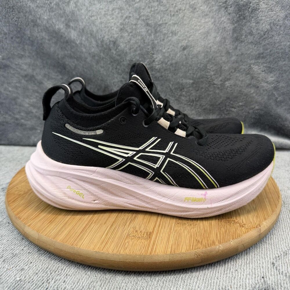 ASICS GEL-Nimbus 25 Shoes Womens Size 7 Black Running Sneakers 1012B601